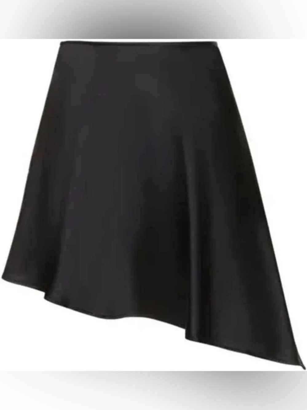 WeWoreWhat Black Asymmetrical Midi Skirt